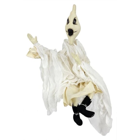 Joe Spencer Gareth Ghost Halloween Doll Figure NEW Gathered Traditions Folk Art - Picture 1 of 8